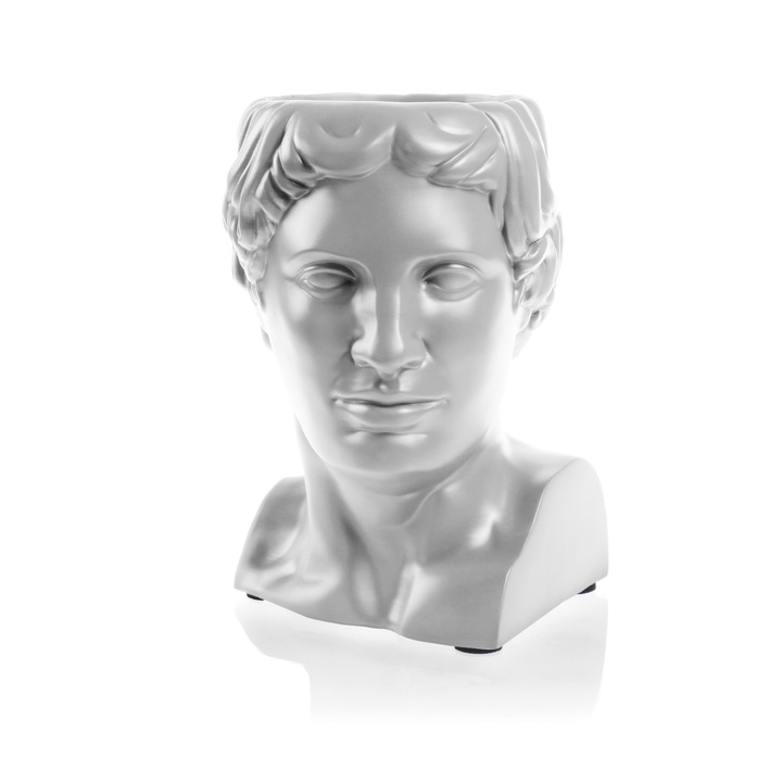 Ghiveci de flori Hermes, Candellana, White, 10 cm