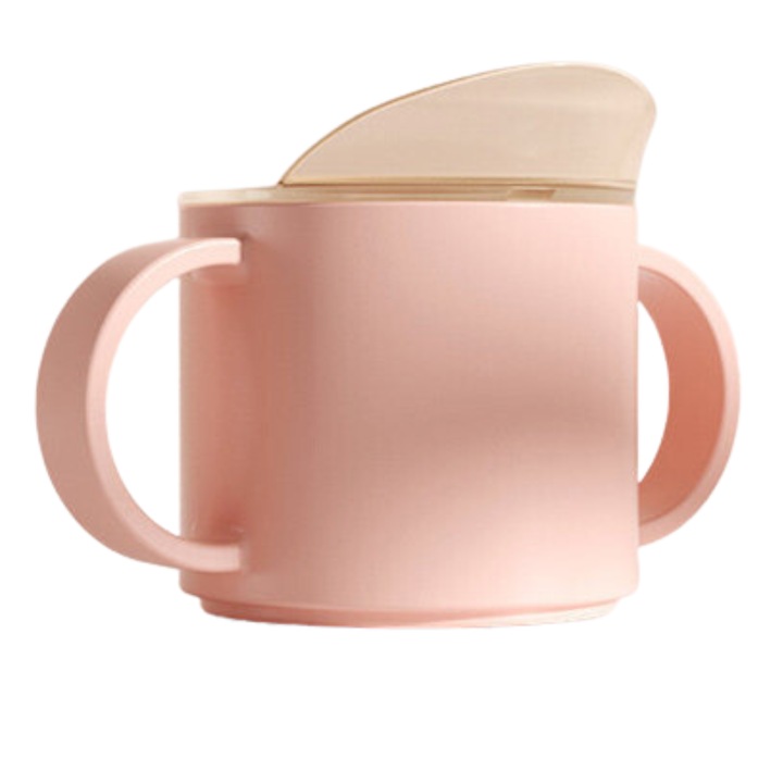 Cana learning antivarsare, cana tranzitie pentru copii +12 luni, 150 ml, Roz