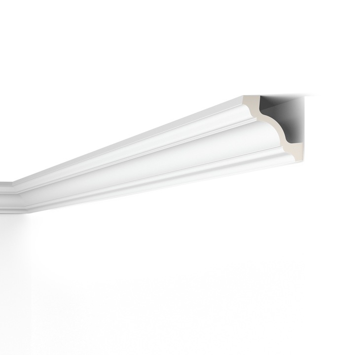 Cornisa decorativa din poliuretan Arstyl Z19, 79mmx79mm, lungime 2m