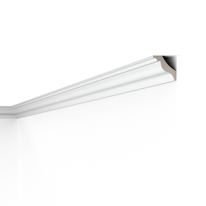 Cornisa decorativa din poliuretan Arstyl Z15, 39mmx39mm, lungime 2m