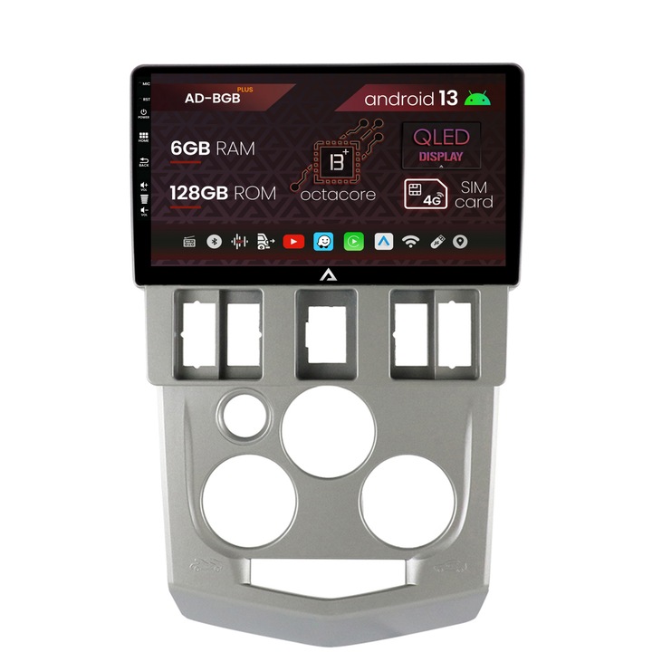 Navigatie Autodrop Dacia Logan PH1 (2004-2009), Android 13, B-Octacore, 6GB RAM, 128GB ROM, 9 Inch - AD-BGB9006, AD-BGRKIT368