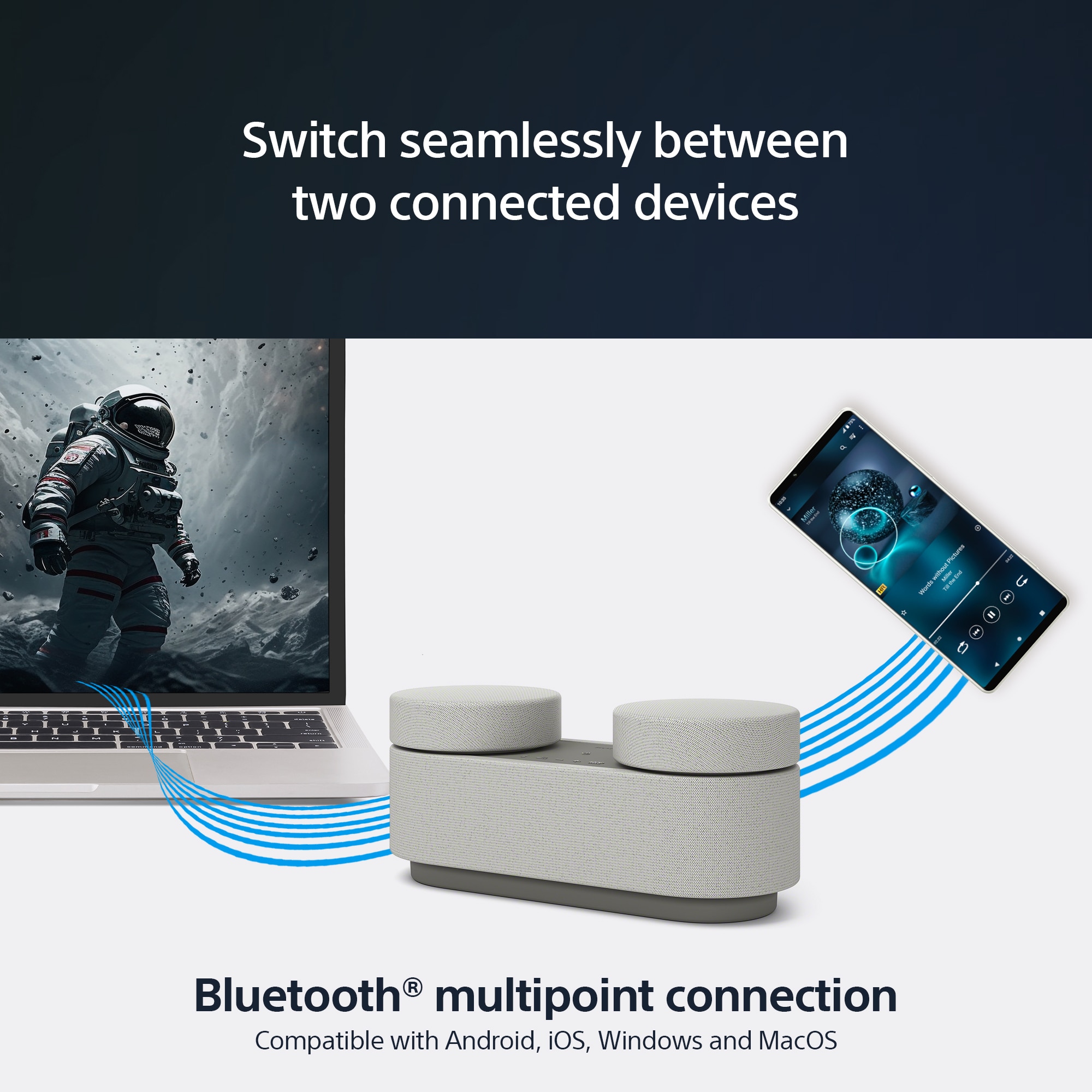 Sistem Home Theater portabil Sony HT-AX7, 360 Spatial Sound Mapping, 30 ore autonomie baterie, Bluetooth 5.2