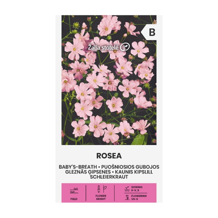 Seminte, Floarea Miresei Rosea, Žalia Stotelė, plic, 1 gram