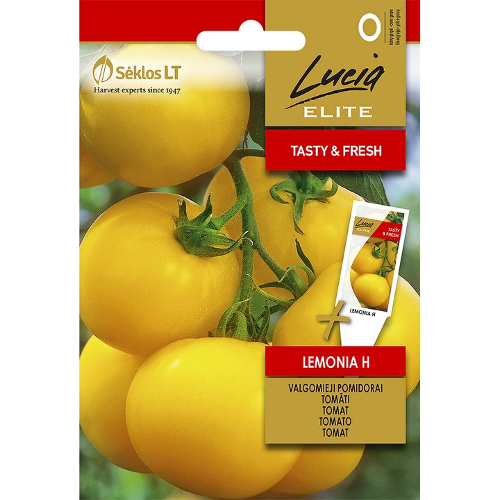 Seminte, Tomate Lemonia H, Lucia Elite, plic, 15 seminte