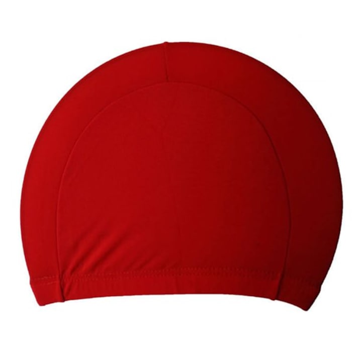 Полиестерна каска за плуване, универсален размер, червена