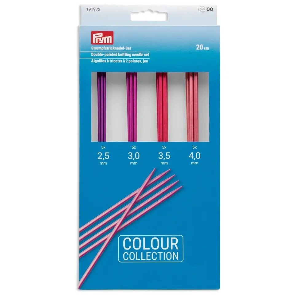 Prym Double-Pointed Knitting Needles Set, Natural, 2-4.5mm