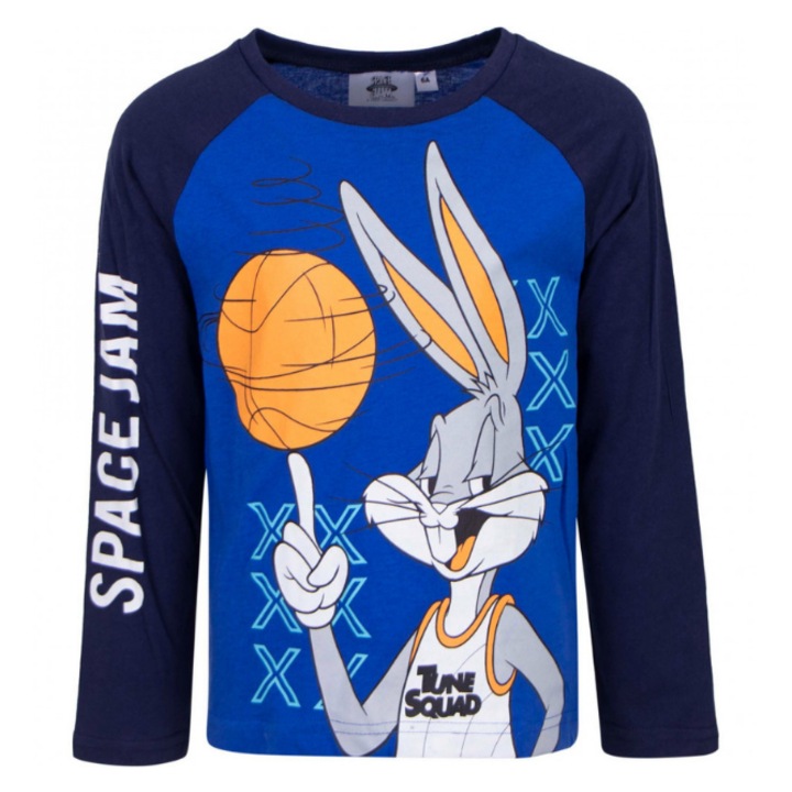 Tricou cu maneca lunga, 100% bumbac, Bugs Bunny, Disney