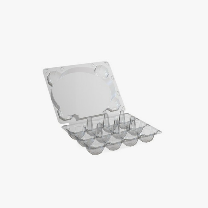 Set caserole pet pentru oua de prepelita, 100 buc, 24 cuiburi