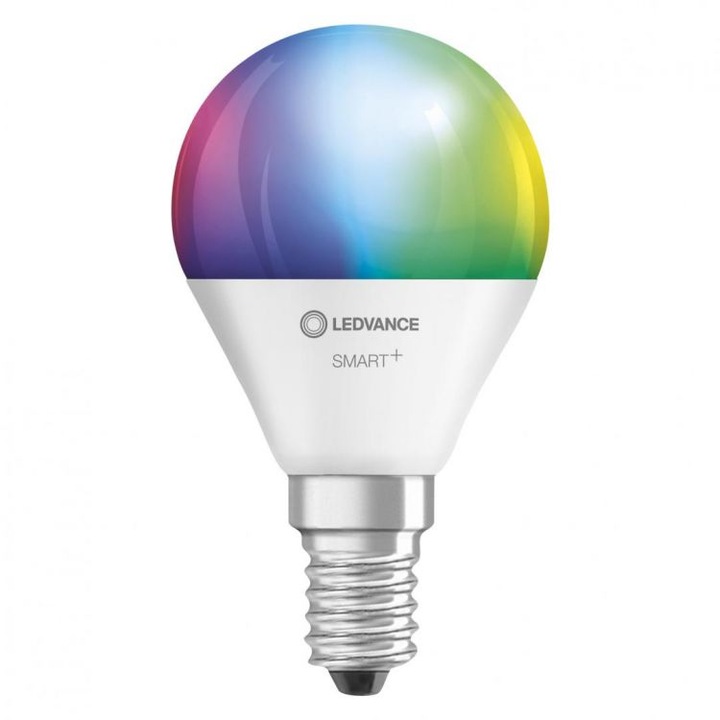Bec Led Ledvance SMART+ WiFi Mini Bulb Multicolour, E14, 5W (40W), 230V ...