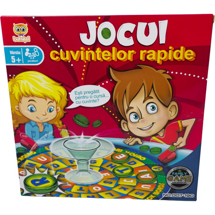 Joc educativ, jocul cuvintelor rapide Bufnitel