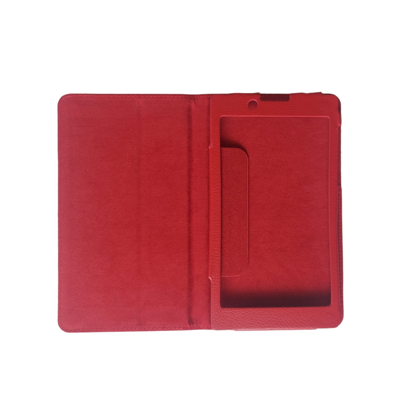 Husa tip carte din piele ecologica rosie pentru tableta Lenovo Tab 2 A7-30 de 7 inch