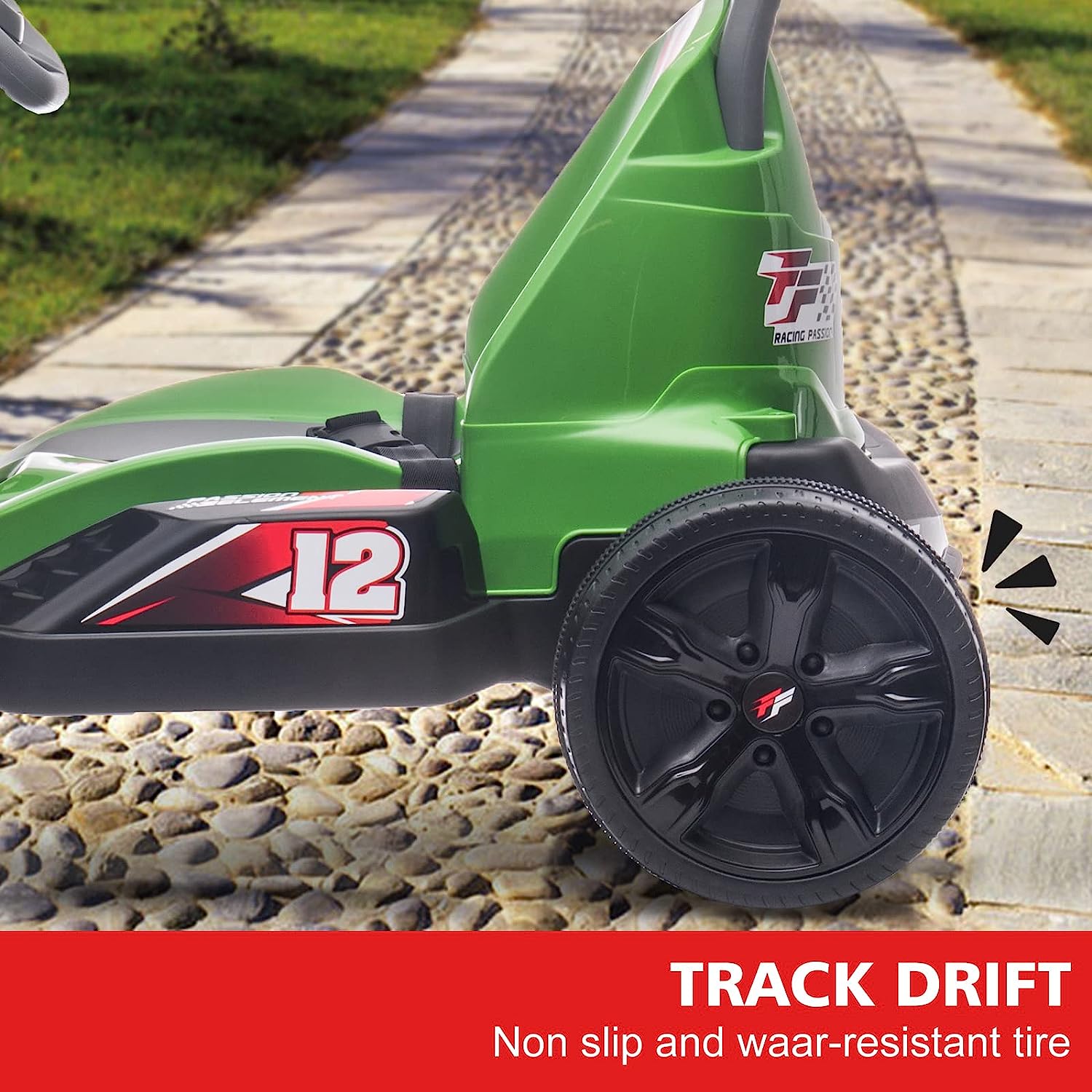 Kart electric pentru copii, de viteza, Go Kart Globo, acumulator 12V, 2