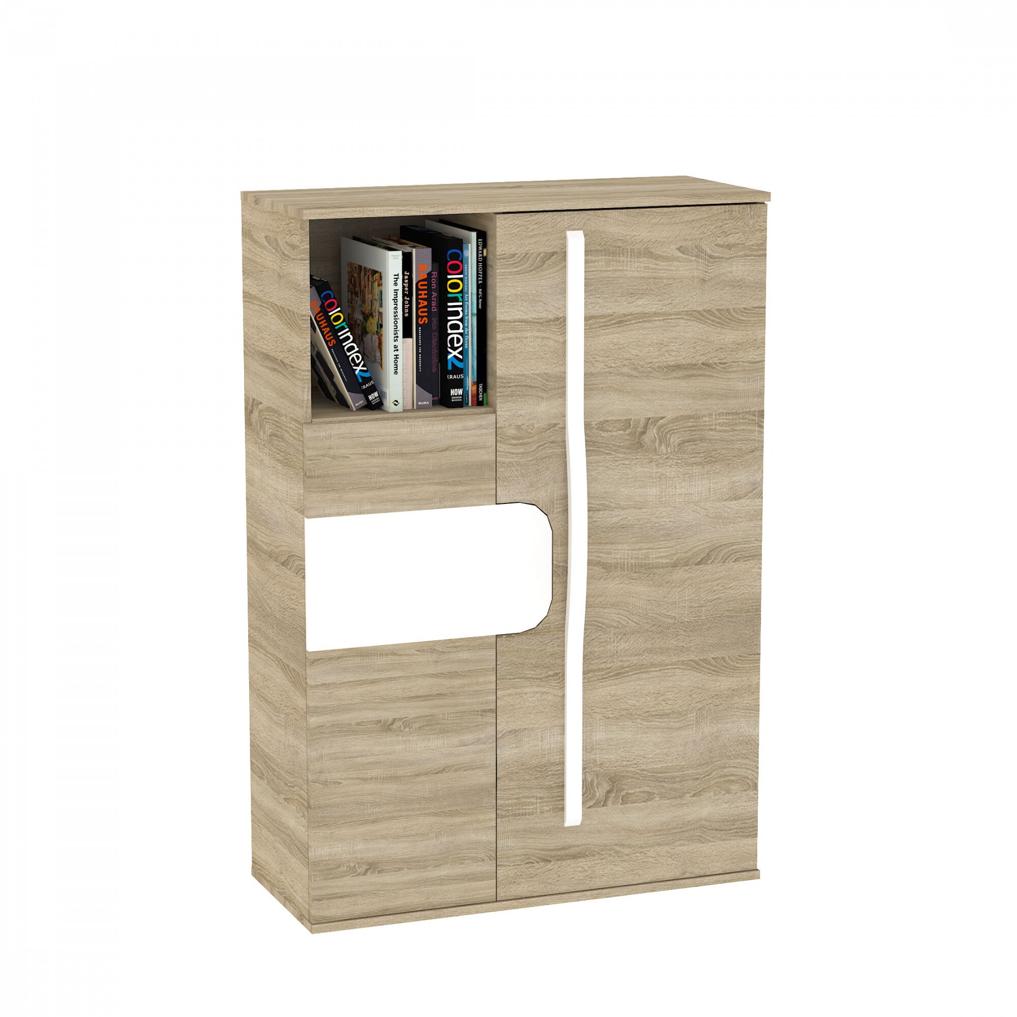 Living Modulat Leganza, Modul E, PAL Melaminat 16 mm, Sonoma