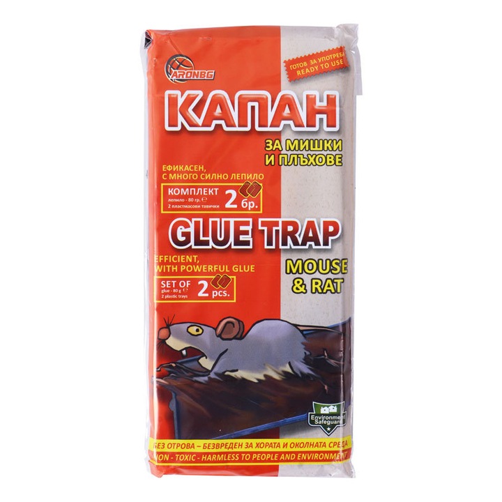 Set de capcani pentru rozatoarelor AronBg, 2 buc