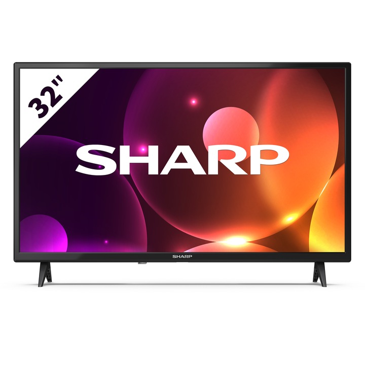 Televizor LED, Sharp, 32FA2E HD, 81 cm, Negru