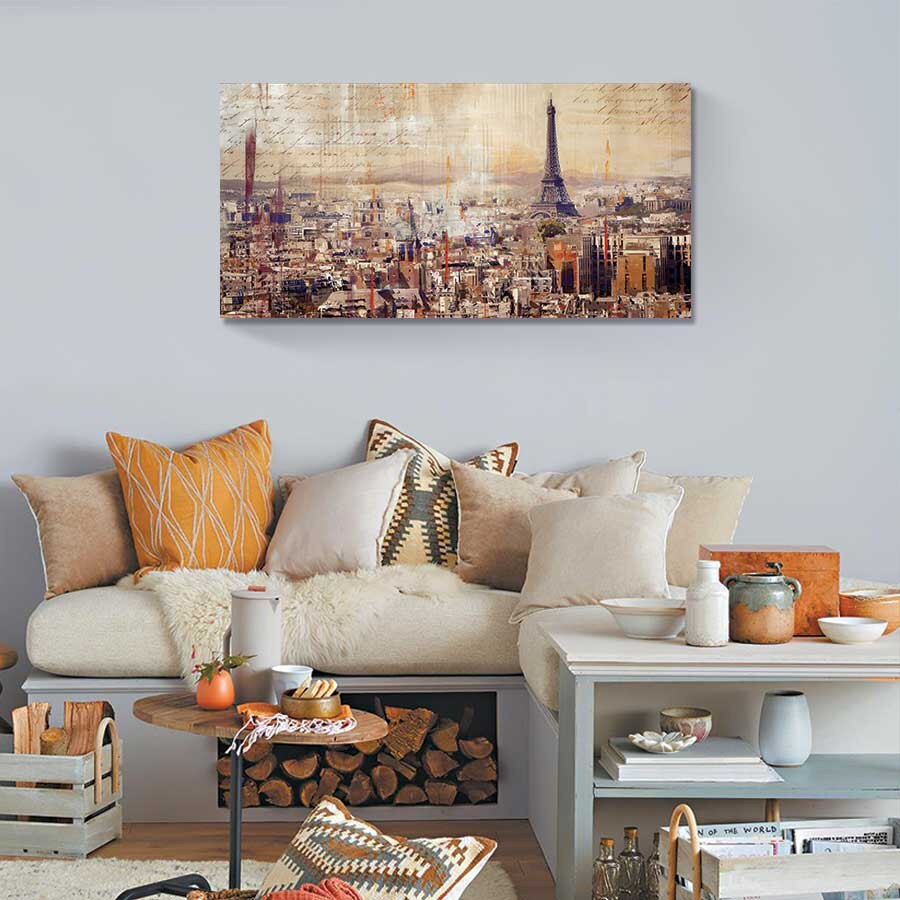 Tablou Canvas - City of Light, 50x100 cm