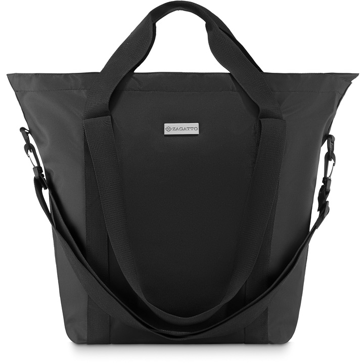 Női válltáska, fekete, 45x31x22 cm, Zagatto, ZG816