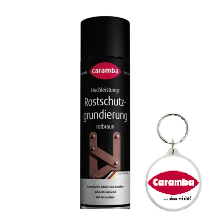 Set spray grund rosu si breloc Caramba, 500ml