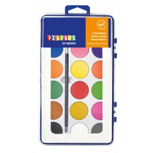 Acuarele, pensule si blocuri de desen