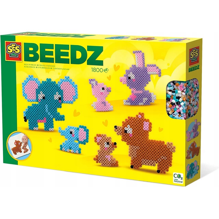 Set 1800 margele de calcat, SES Creative