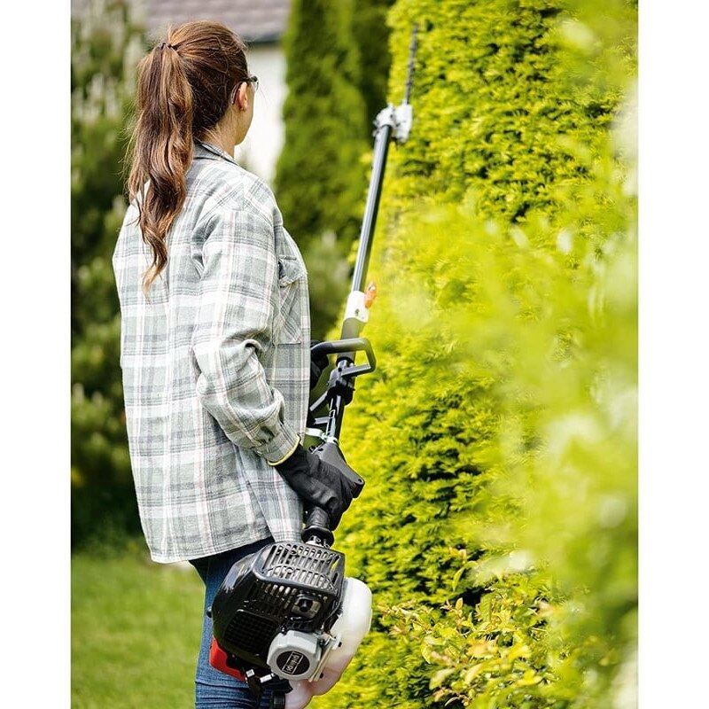 Set motocoasa pe benzina 5 in 1 MTC42-5P Scheppach 5904809904, 1.5 Cp ...