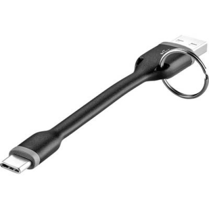 Renkforce USB 2.0 свързващ кабел [1x USB 2.0 щепсел, тип A - 1x USB-C™ щепсел] 10,00 cm черен (RF-3425172)