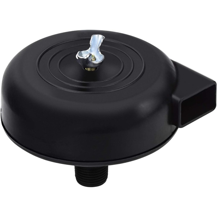 Filtru amortizor compresor aer, Mmgoqqt, metal, 16 mm, 65 g, negru