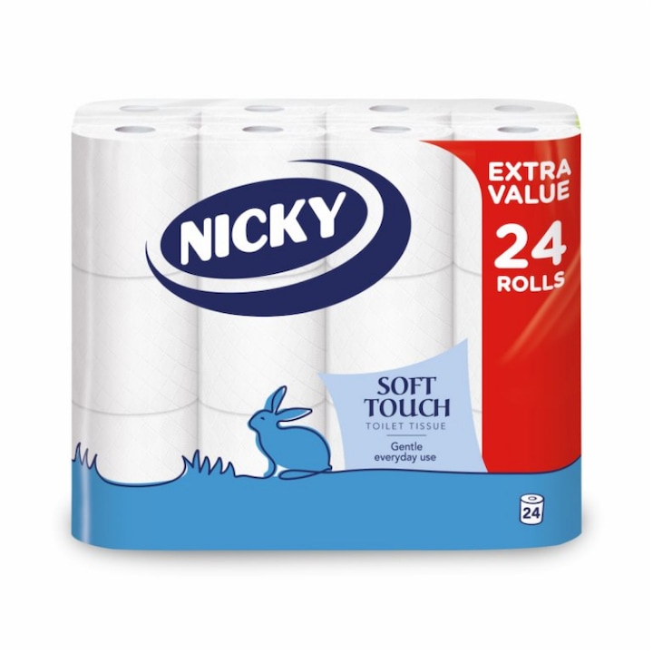 Nicky Great Value 24 tekercses, 3 rétegű toalettpapír