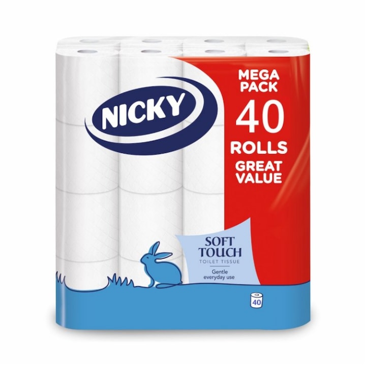 Nicky Great Value 40 tekercses, 3 rétegű toalettpapír