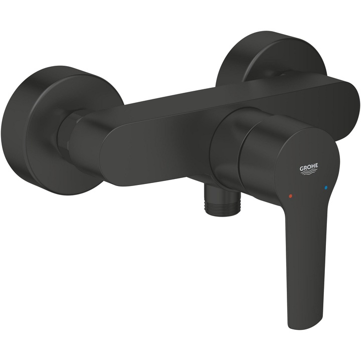 Baterie dus Grohe Start 322792432, 1/2'', aparenta, monocomanda, mat, negru