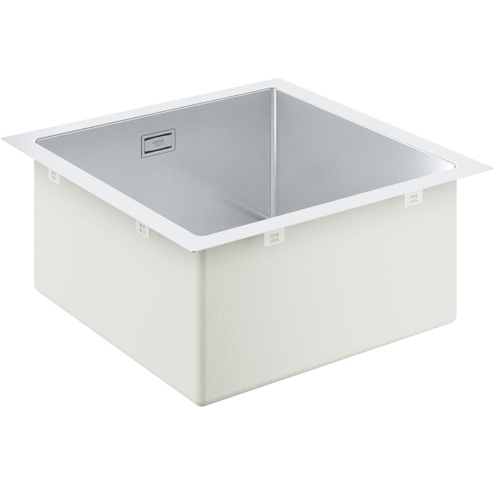 Кухненска мивка Grohe K700 31578SD1, 464 x 464 мм, Монтаж на плота, 1 корито, Комплект за оттичане, Шумоизолация, Неръждаема стомана