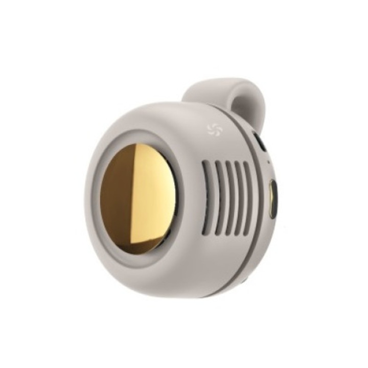 Ултра компактен вентилатор, джобен, 3 скорости, кремав