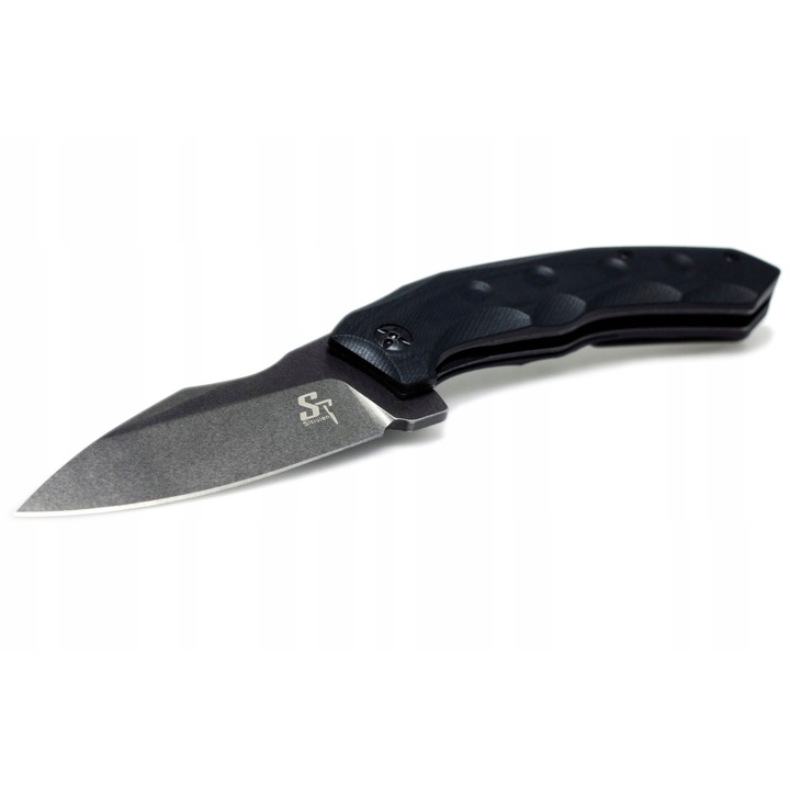 Cutit pliabil, Otel, 22.3 cm, Negru/Argintiu