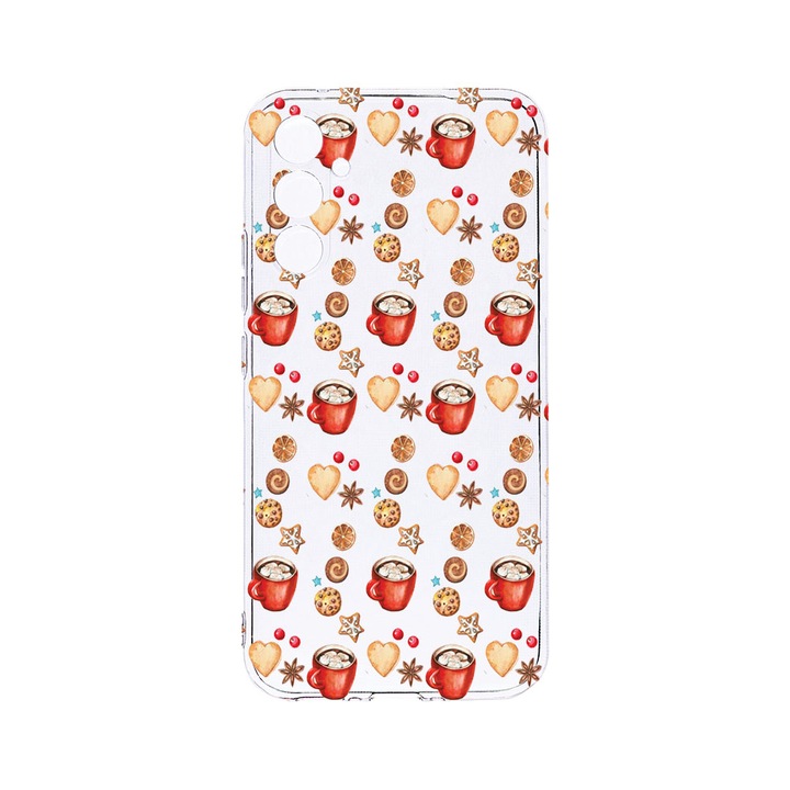 Husa BestCase® Clear Silicon 2MM, Compatibila Cu Samsung Galaxy S23 FE, Xmas, Antisoc, Protectie Camera, Margini ridicate pentru protectia ecranului, T 343