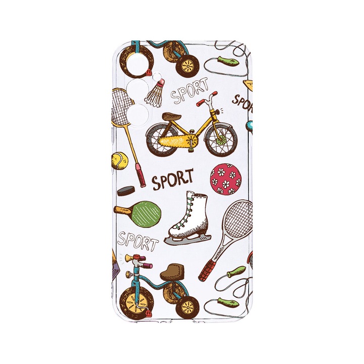 Husa BestCase® Clear Silicon 2MM, Compatibila Cu Samsung Galaxy S23 FE, Summer Sports, Antisoc, Protectie Camera, Margini ridicate pentru protectia ecranului, T 776