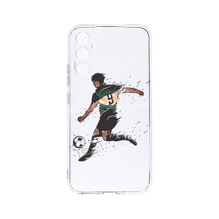 Husa BestCase® Clear Silicon 2MM, Compatibila Cu Samsung Galaxy S23 FE, Football, Antisoc, Protectie Camera, Margini ridicate pentru protectia ecranului, T 782