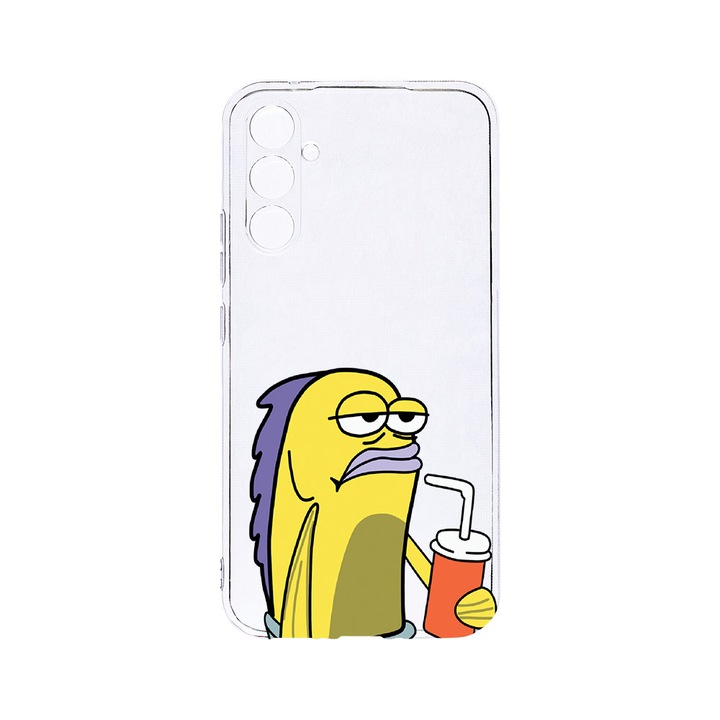 Husa BestCase® Clear Silicon 2MM, Compatibila Cu Samsung Galaxy S23 FE, Meme, Antisoc, Protectie Camera, Margini ridicate pentru protectia ecranului, T 652