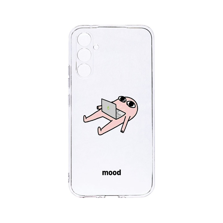 Husa BestCase® Clear Silicon 2MM, Compatibila Cu Samsung Galaxy S23 FE, Meme Mood, Antisoc, Protectie Camera, Margini ridicate pentru protectia ecranului, T 659