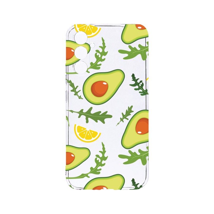 Husa BestCase® Clear Silicon 2MM, Compatibila Cu Samsung Galaxy S23 FE, Avocado, Antisoc, Protectie Camera, Margini ridicate pentru protectia ecranului, T 760