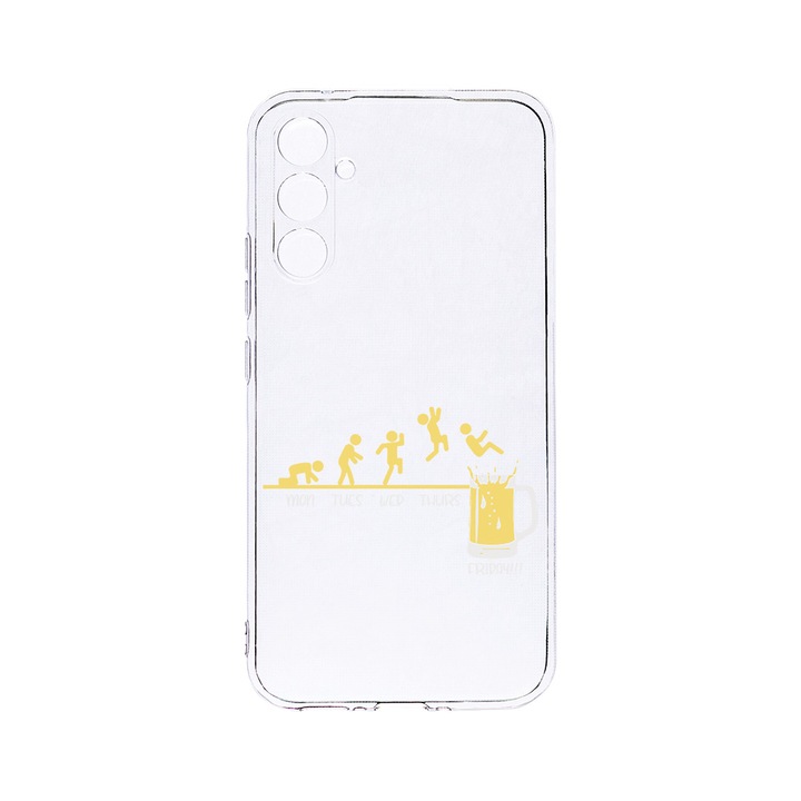 Husa BestCase® Clear Silicon 2MM, Compatibila Cu Samsung Galaxy S23 FE, Friday Bear, Antisoc, Protectie Camera, Margini ridicate pentru protectia ecranului, T 1005