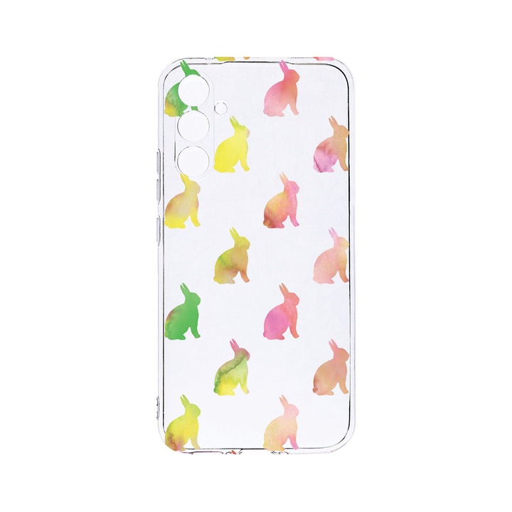Husa BestCase® Clear Silicon 2MM, Compatibila Cu Samsung Galaxy S23 FE, Cool Rabbits, Antisoc, Protectie Camera, Margini ridicate pentru protectia ecranului, T 695