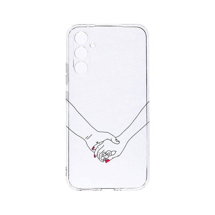 Husa BestCase® Clear Silicon 2MM, Compatibila Cu Samsung Galaxy S23 FE, Love, Antisoc, Protectie Camera, Margini ridicate pentru protectia ecranului, T 744
