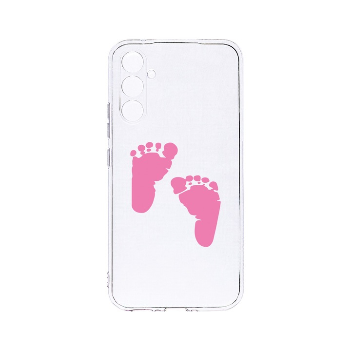 Husa BestCase® Clear Silicon 2MM, Compatibila Cu Samsung Galaxy S23 FE, Girl Feet Print, Antisoc, Protectie Camera, Margini ridicate pentru protectia ecranului, T 961