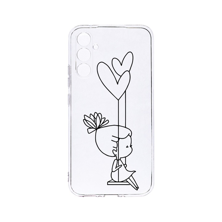 Husa BestCase® Clear Silicon 2MM, Compatibila Cu Samsung Galaxy S23 FE, My Little Girl, Antisoc, Protectie Camera, Margini ridicate pentru protectia ecranului, T 1050