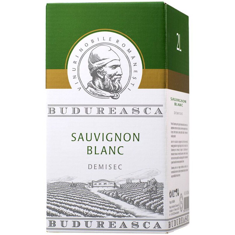 Bag in Box 2L Sauvignon Blanc Demisec - Budureasca (alb)