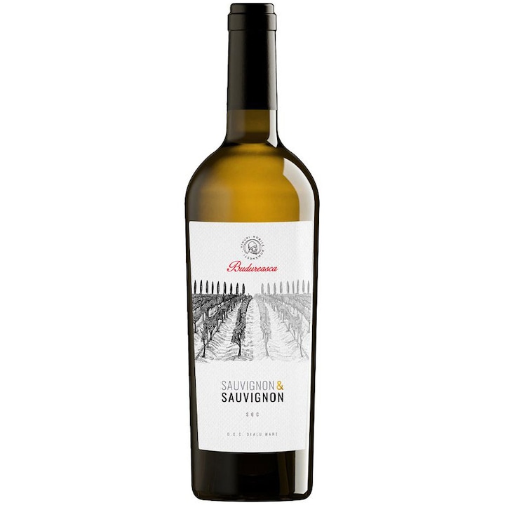 Vin Alb Budureasca, Sauvignon & Sauvignon, Sec, 0.75l