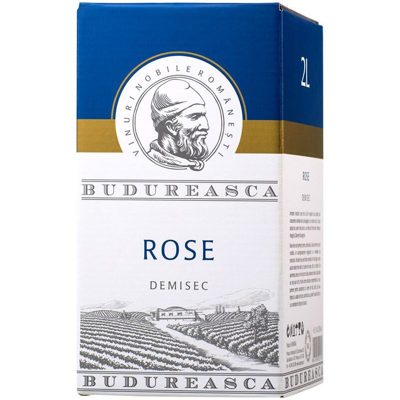 Bag in Box 2L Rosé Demisec 2024 - Budureasca (rose)