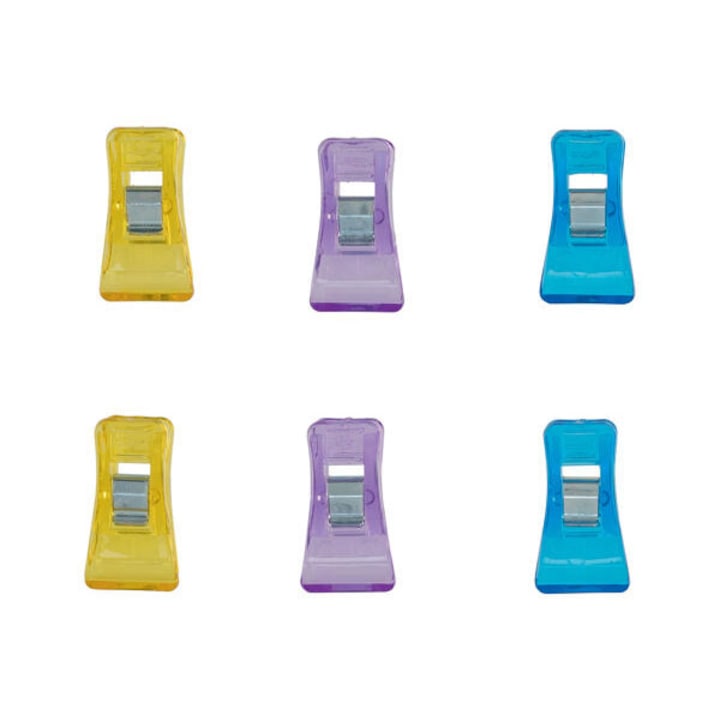 Set cleme pentru textile, fixare pentru cusut, 6 bucati, Multicolor