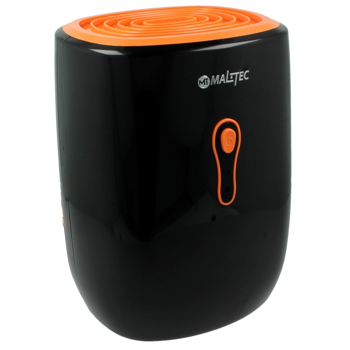 Dezumidificator, capacitate rezervor 2000 ml, mod Peltier termoelectric, indicator luminos de schimbare a culorii, 220 - 240 V, negru