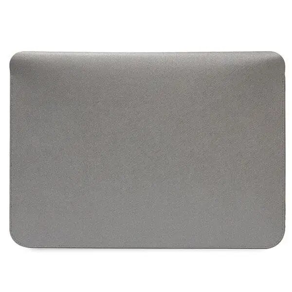 Husa Karl Lagerfeld Saffiano Karl Choupette compatibila cu laptop 14 inch Silver